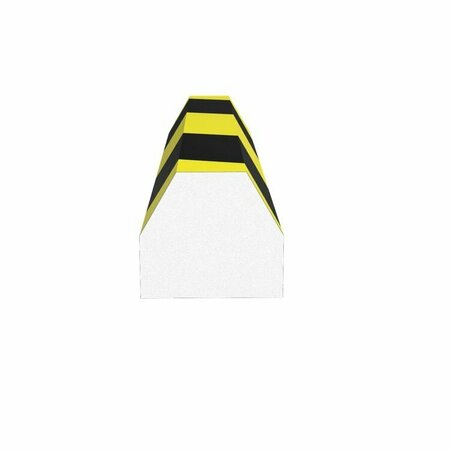 ERGOMAT Conic Surface Bumper Black/Yellow Hazard CSB120-BK/Y